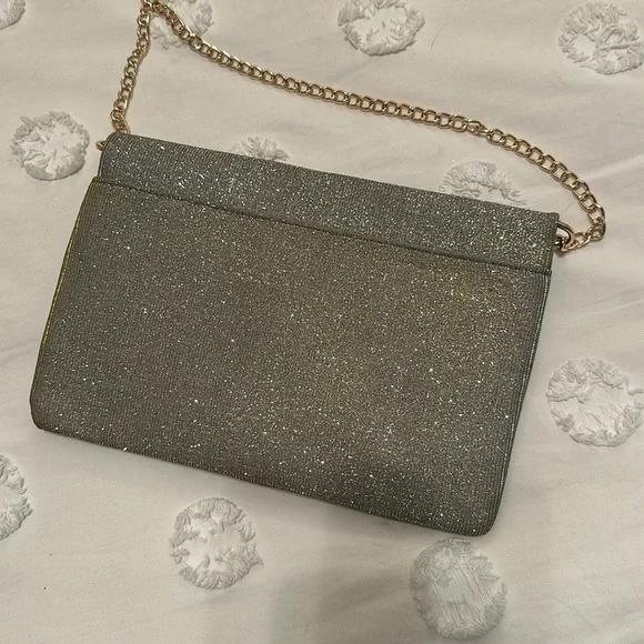 A new day Gold & Silver Shimmer Clutch Crossbody - Picture 3 of 4